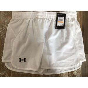 Under Armour Women's UA Accelerate Training Shorts - 1364106‎ white size small